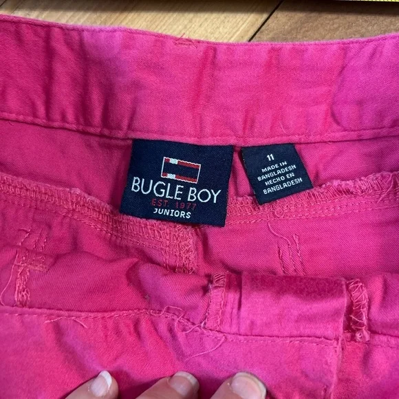 Vintage Vibrant Pink Bugle Boy Casual Capri Pants - Picture 11 of 13